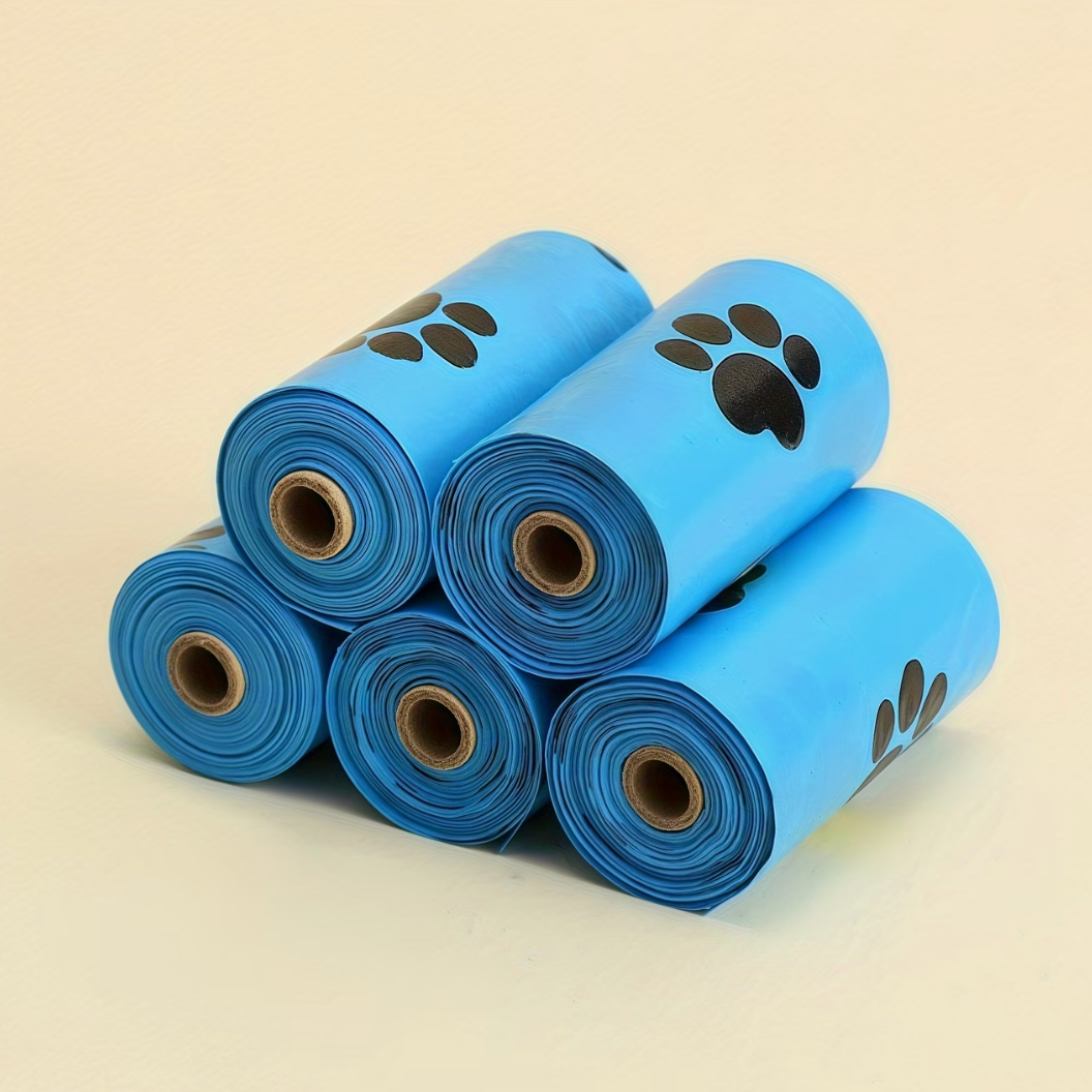 Poop Bags Blue - 5 rolls