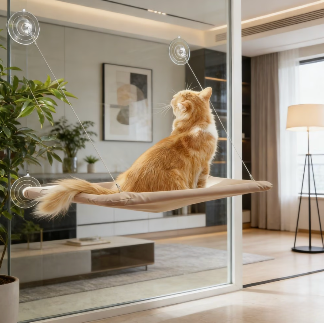 Cozy Cat Window Perch