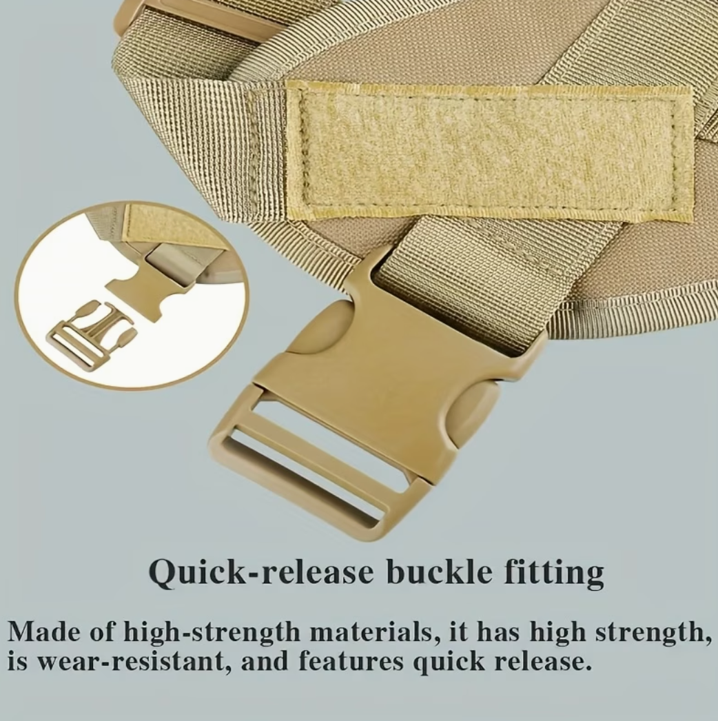 Lightweight Tactical Dog Harness with D-Ring