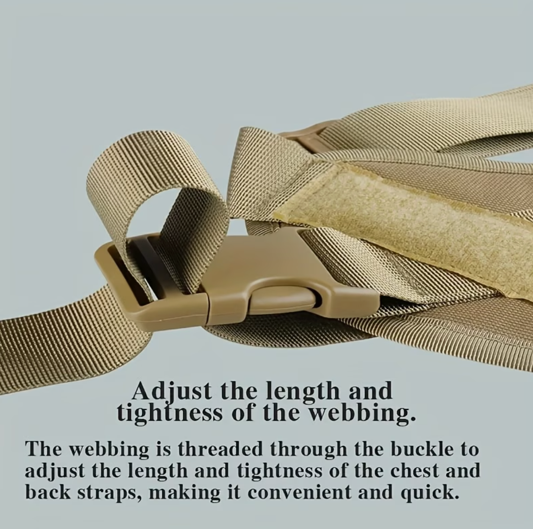 Lightweight Tactical Dog Harness with D-Ring
